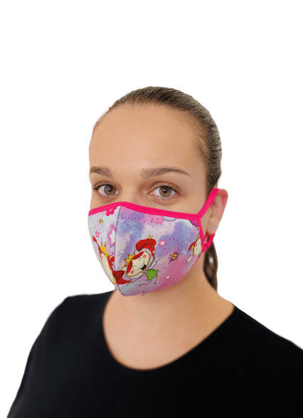 Ochranné rúško na tvár s filtrom- princess