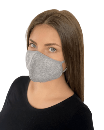 Rúško na ústa a nos s filtrom- sivé