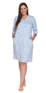 Dámska nočná košeľa TB.4393 deep blue
