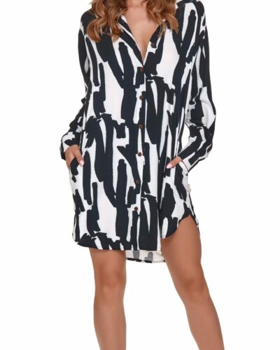 Dámska nočná košeľa TM.4339 BLACK