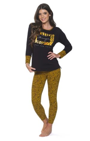 Dámske pyžamo MADELINE TIGER OCHRE